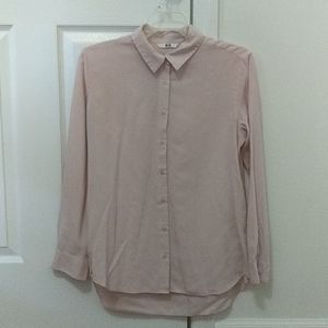 Light Pink Long-sleeve Button Down (S)